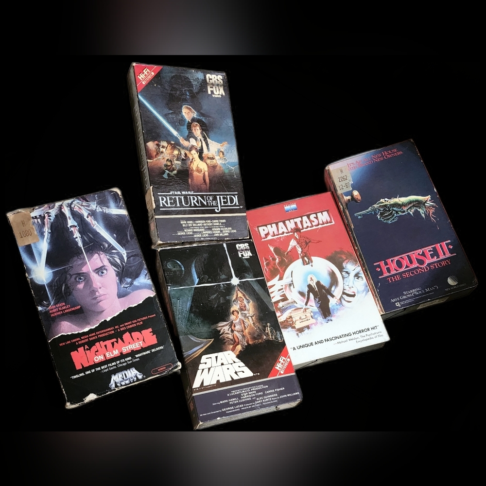 Vintage Sci-Fi and Horror VHS Collection All Four Are Included